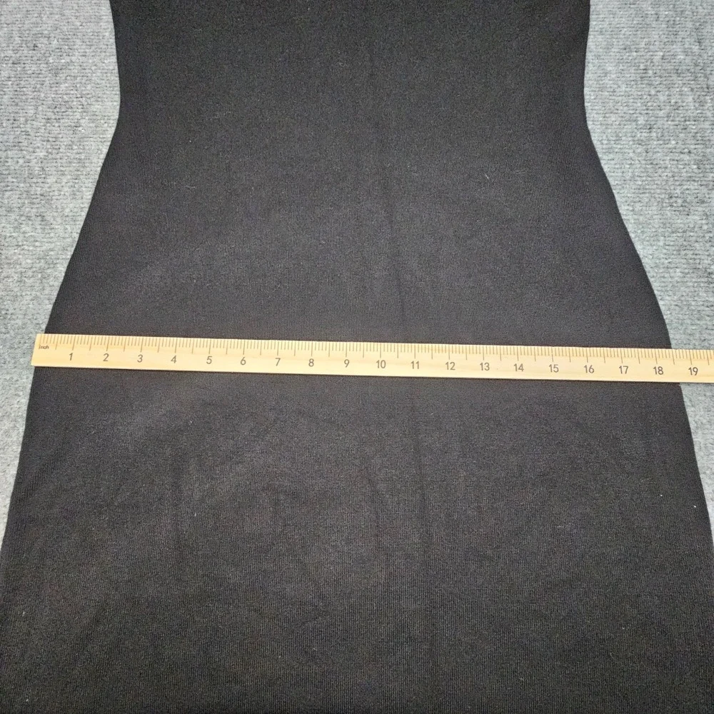 Calvin Klein‎ Women Black Mock Neck Embellished Sheath Dress Long Sleeve S